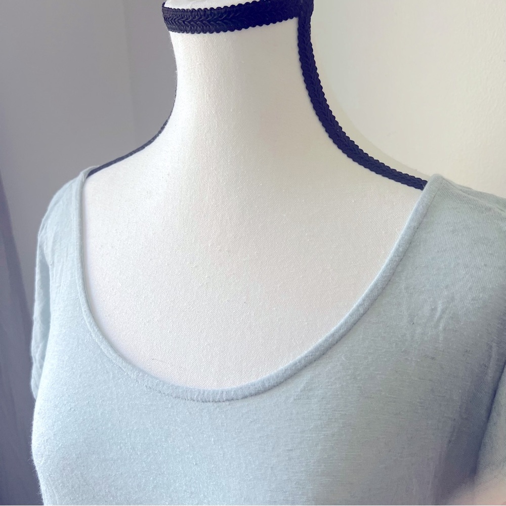 Bobeau | T Shirt | L | Mint Green | light weight, back tie